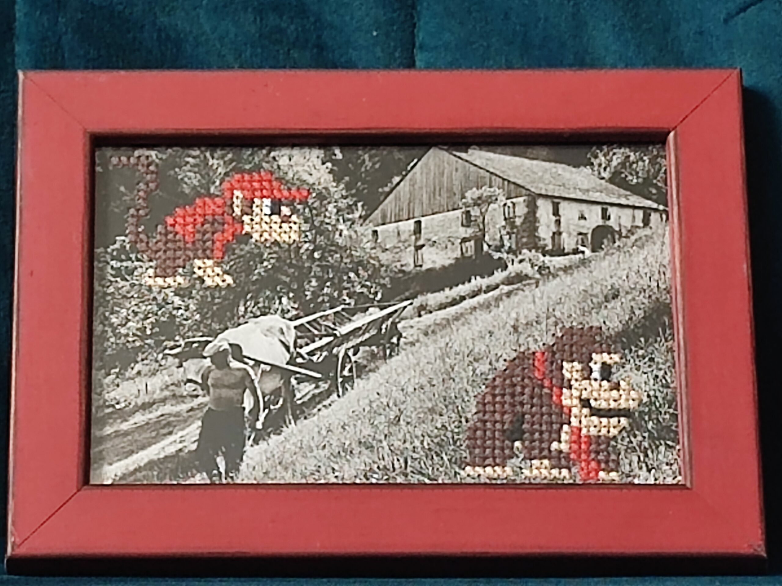 Broderie encadrée "Donkey Kong"